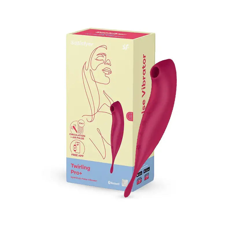 Satisfyer - Twirling Pro+ Connect App - Dark Red - Frisky Business Adult Sex Toys Shop