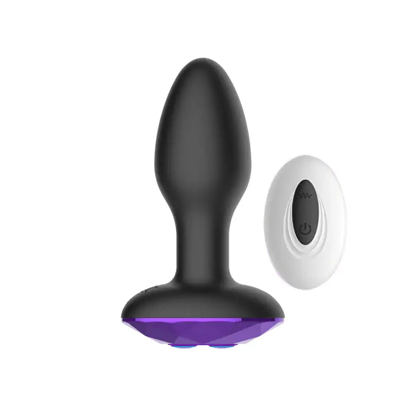 Dazzle Touch – Anal Plug Vibrator With Remote Control - Frisky Business Adult Sex Toys Shop