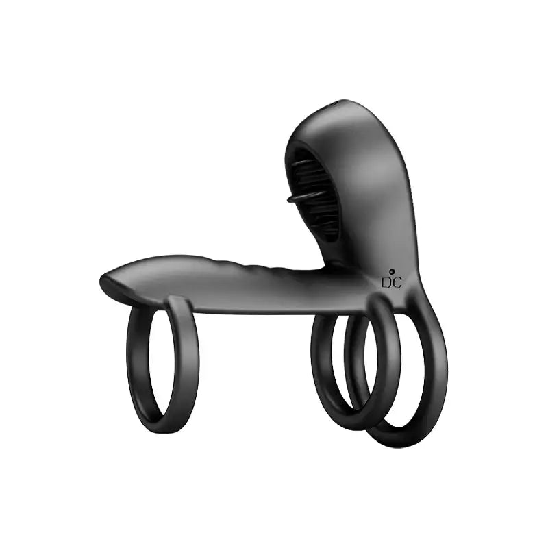 Midnight Trio – Three-ring Vibrating Cock Ring - Frisky Business Adult Sex Toys Shop