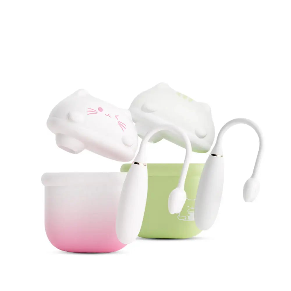 Pudding Meow - APP Control Suction + Egg Vibrator with Casing - Frisky Business Adult Sex Toys Shop