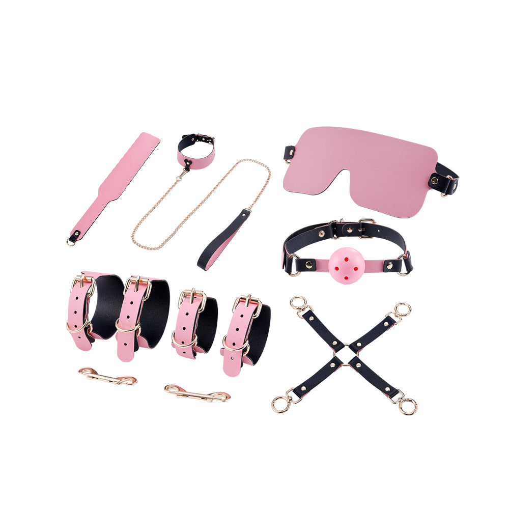 Tag Me Tight - 8 Pcs BDSM Starter Kit With Stickable Velcro Alphabet