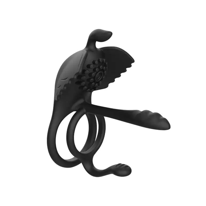 The PleasurePair Penetrable Vibrating Dual Cock Ring - Frisky Business Adult Sex Toys Shop