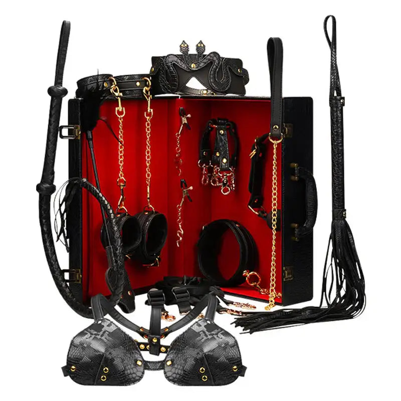 Viper's Desire 14-Piece BDSM Kit - Frisky Business Adult Sex Toys Shop
