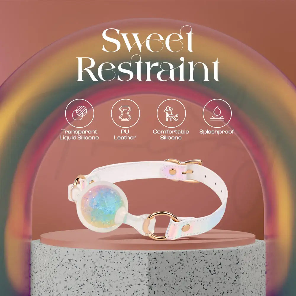 Sweet Restraint - BDSM Radiant Silicone Mouth Gag - Frisky Business Adult Sex Toys Shop