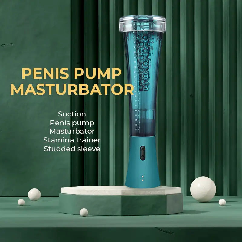 The PumpMaster Pro - Automatic Penis Pump cum Masturbator - Frisky Business Adult Sex Toys Shop
