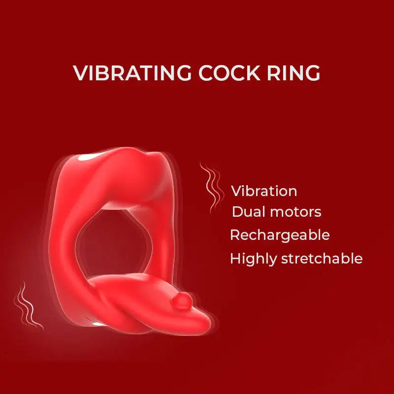 Tingle Tongue - Vibrating Cock Ring - Frisky Business Adult Sex Toys Shop