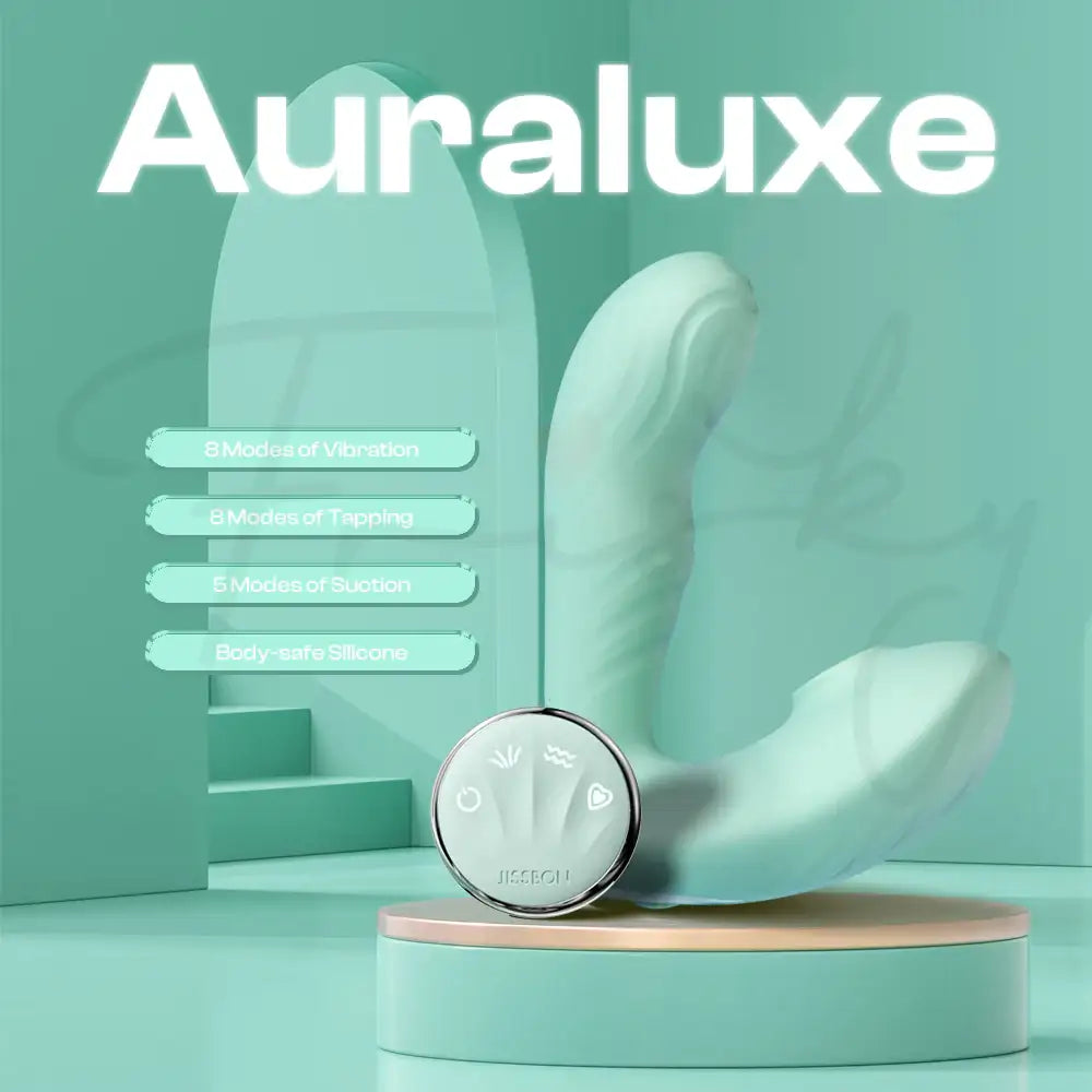 Auraluxe - Wearable G-Spot Suction Remote Control Vibrator, Adult Female Rechargeable Sex Toys - Frisky Business Adult Sex Toys Shop