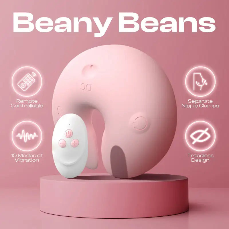 Beany Beans - Wireless Vibrating Nipple Clamps - Frisky Business Adult Sex Toys Shop