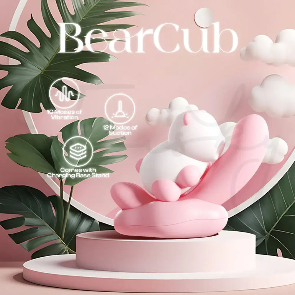BearCub – App Control 1 + 1 Suction Bear With G-Spot Vibrator - Frisky Business Adult Sex Toys Shop