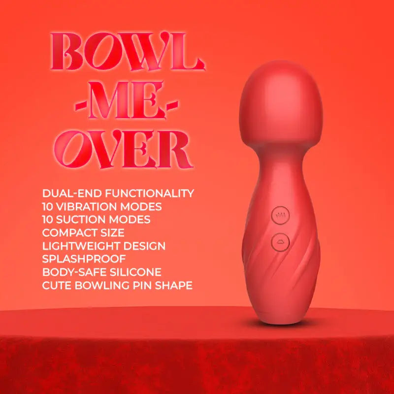 Bowl-Me-Over – Wand Vibrator with Suction - Frisky Business Adult Sex Toys Shop