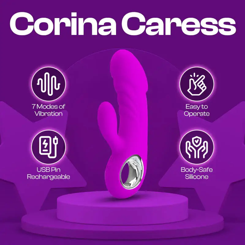 Corina Caress - Petite Female Dual Vibrator - Frisky Business Adult Sex Toys Shop