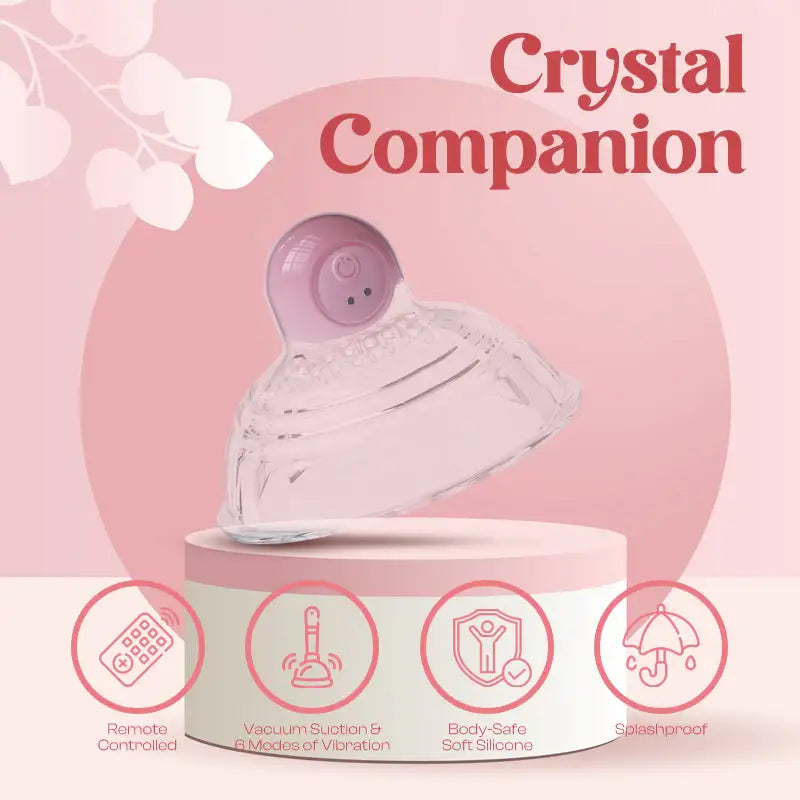 Crystal Companion – Breast Massager with Remote Control - Frisky Business Adult Sex Toys Shop