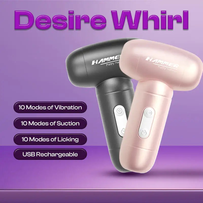 Desire Whirl - 3 In 1 Female Suction Licking Vibrator - Frisky Business Adult Sex Toys Shop