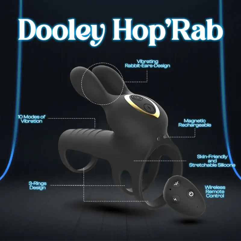 Dooley Hop’Rab - Three-rings Cock Ring - Frisky Business Adult Sex Toys Shop