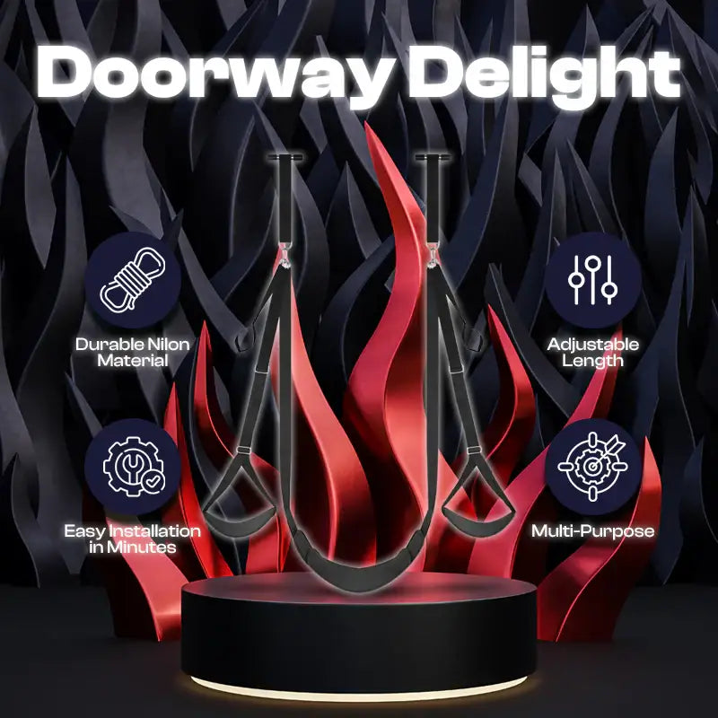 Doorway Delight - BDSM Nilon Door Swing - Frisky Business Adult Sex Toys Shop