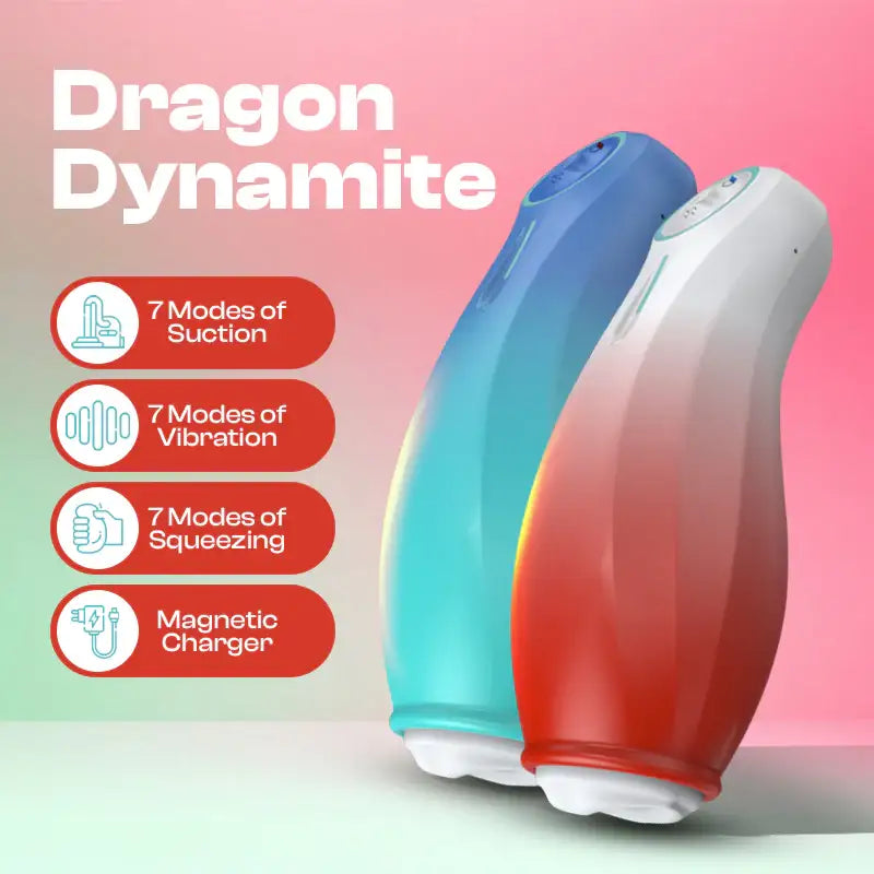 Dragon Dynamite - 3-in-1 Male Automatic Masturbator - Frisky Business Adult Sex Toys Shop
