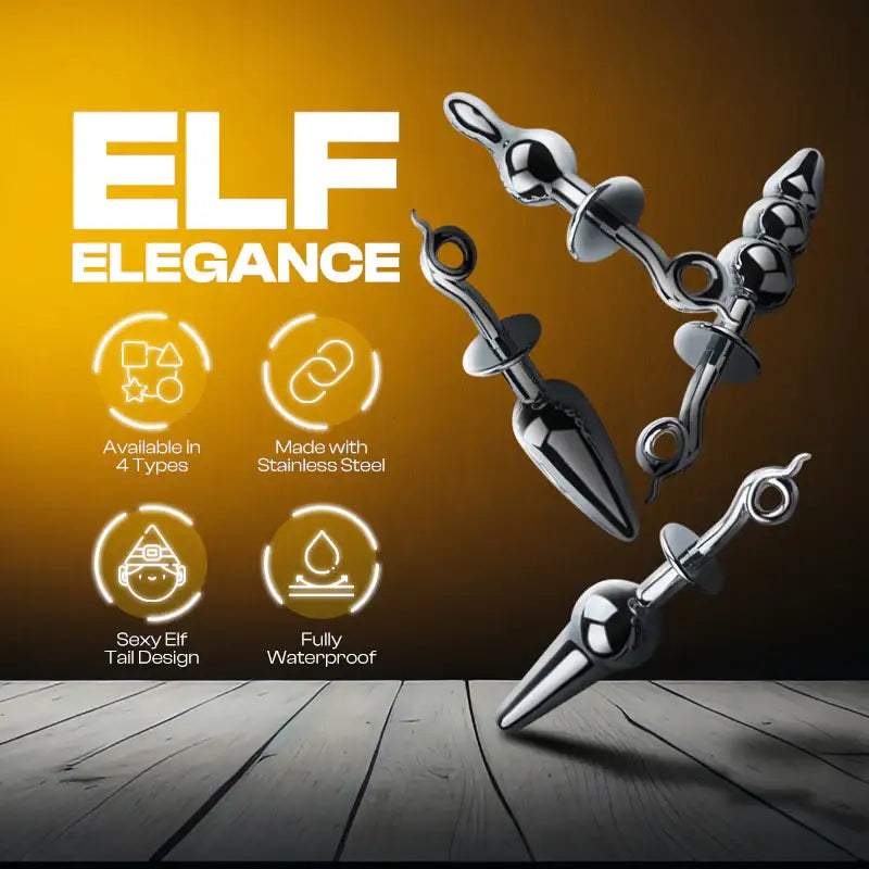 Elf Elegance - Stainless Steel Butt Plug - Frisky Business Adult Sex Toys Shop