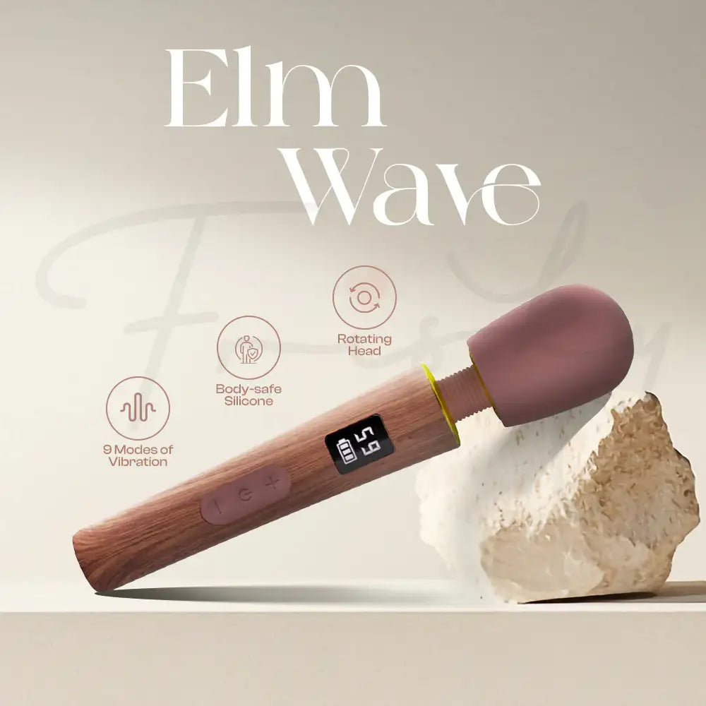ElmWave - LCD Screen Display Large AV Wand Vibrator - Frisky Business Adult Sex Toys Shop
