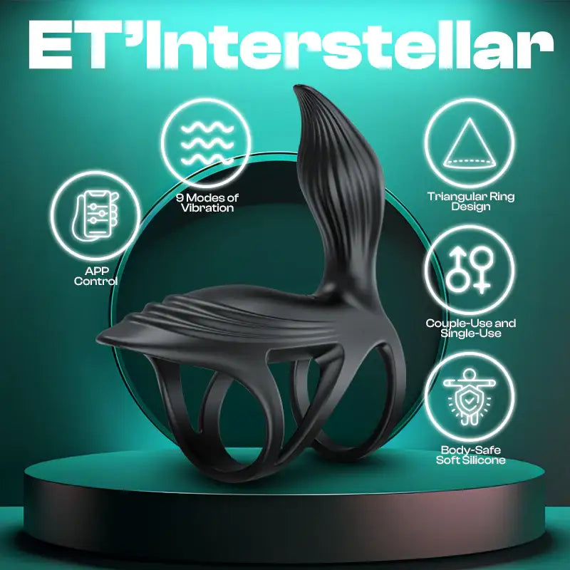 ET’Interstellar - APP Control Vibrating Cock Ring - Frisky Business Adult Sex Toys Shop