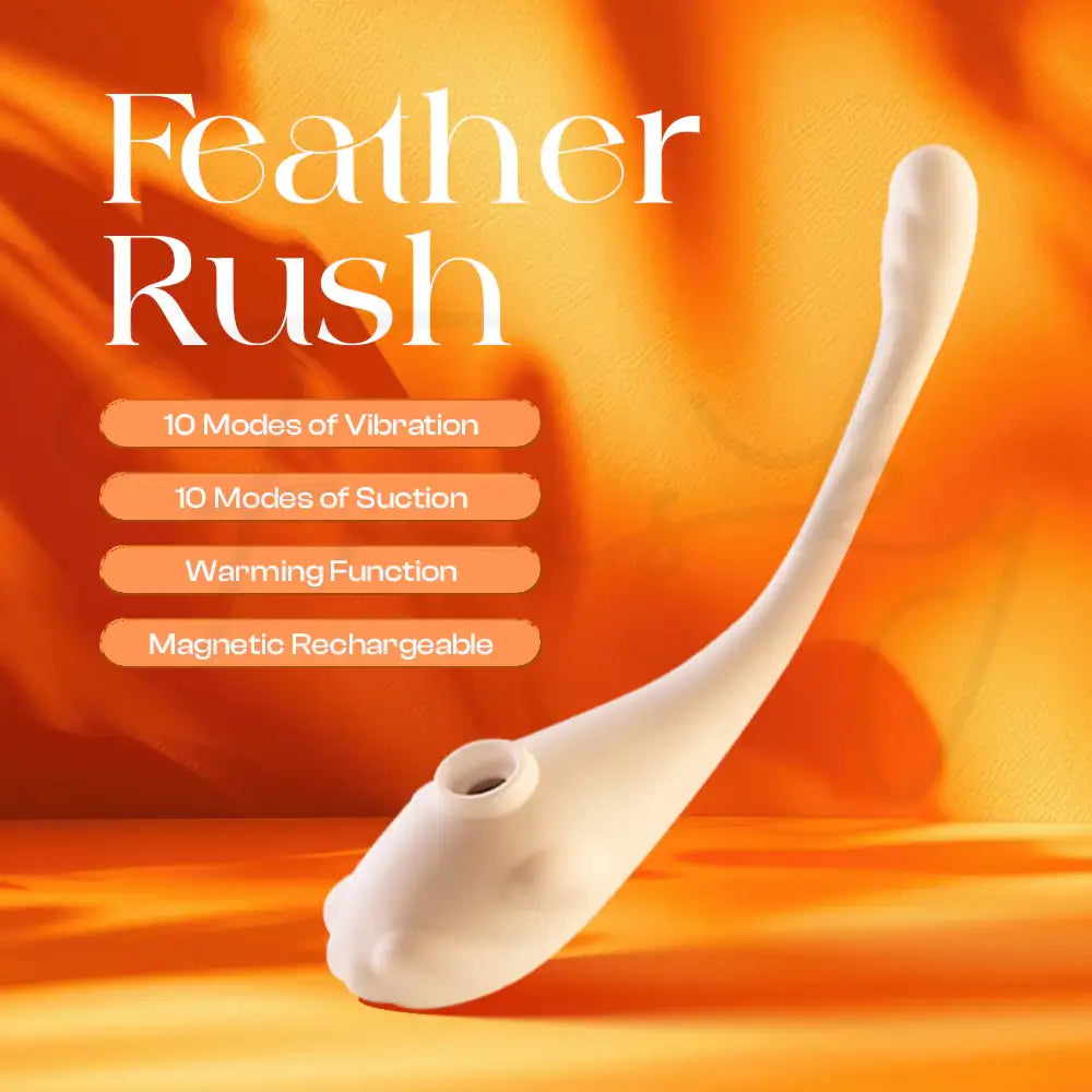FeatherRush – Orgasm Pen + Suction Vibrator - Frisky Business Adult Sex Toys Shop