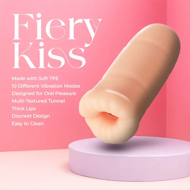 Fiery Kiss – Realistic Vibrating Masturbator - Frisky Business Adult Sex Toys Shop
