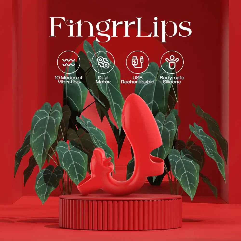 FingrrLips - Dual Finger Vibrator - Frisky Business Adult Sex Toys Shop