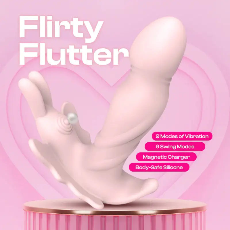 Flirty Flutter - Wearable Vibrator with Remote Control - Frisky Business Adult Sex Toys Shop