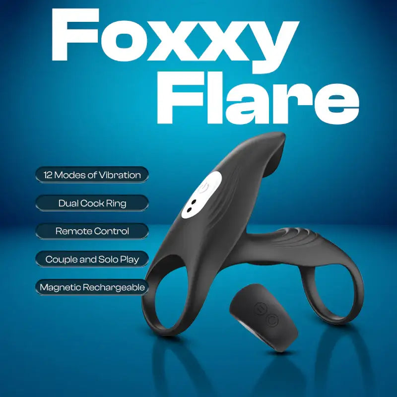 Foxxy Flare - Remote Control Vibrating Cock Ring - Frisky Business Adult Sex Toys Shop