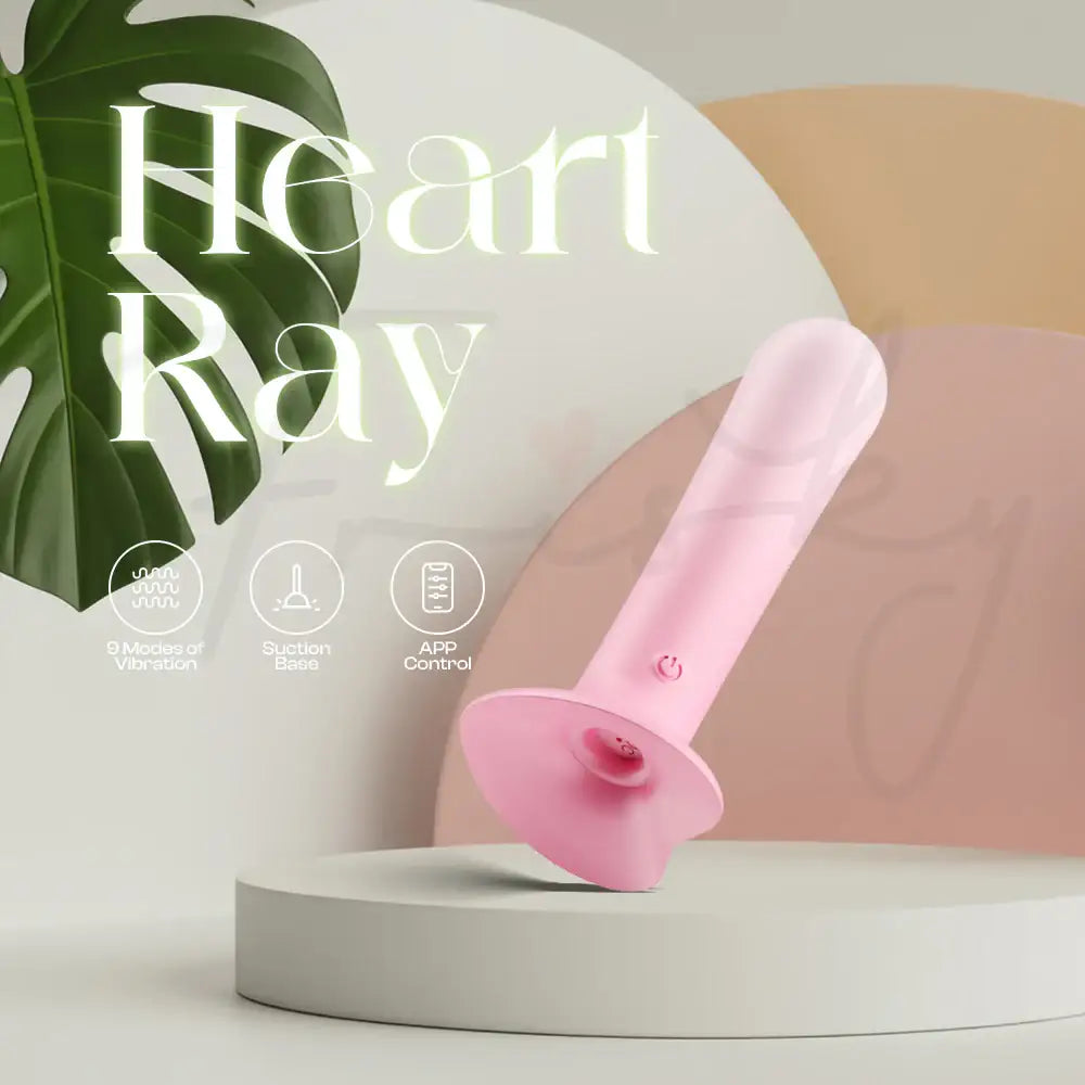 HeartRay – APP Control Anal Baton Vibrator With Suction Base - Frisky Business Adult Sex Toys Shop