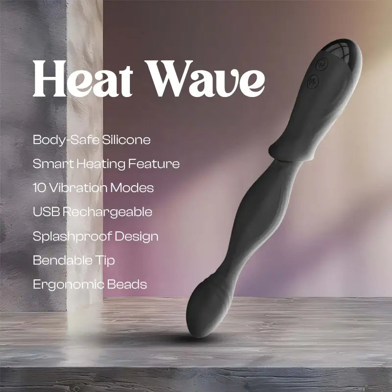 Heat Wave – Beaded Vibrating Anal Plug - Frisky Business Adult Sex Toys Shop