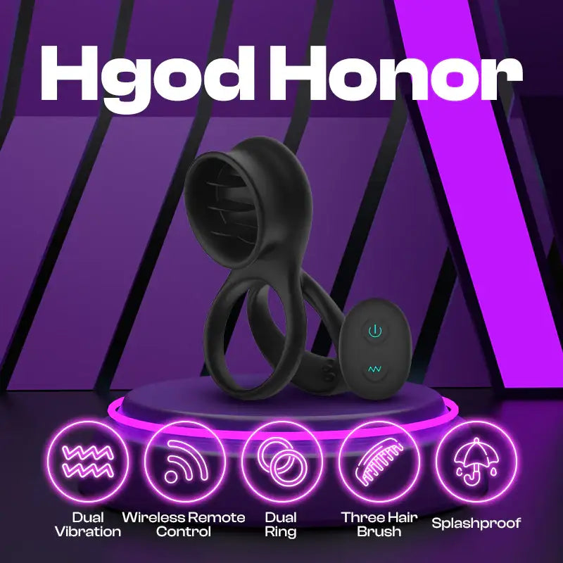 Hgod Honor - Remote Control Vibrating Cock Ring - Frisky Business Adult Sex Toys Shop
