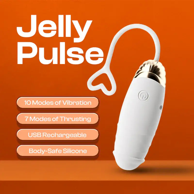 Jelly Pulse – Thrusting Egg Vibrator with APP Control - Frisky Business Adult Sex Toys Shop