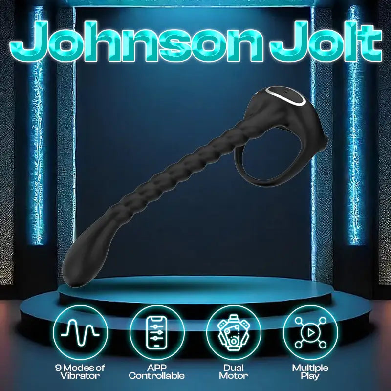 Johnson Jolt - APP Control Penis Stimulator with Cock Ring - Frisky Business Adult Sex Toys Shop