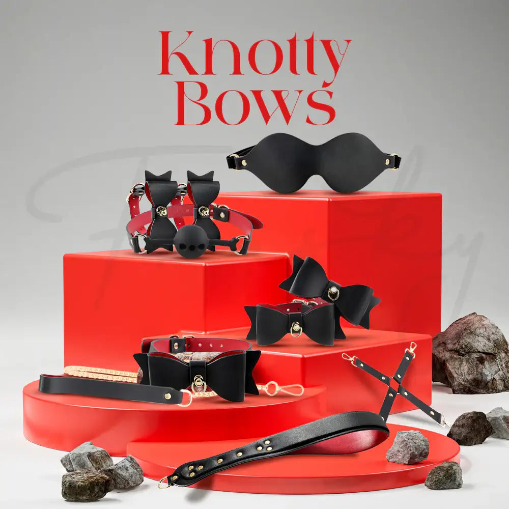 Knotty Bows - 8 Pcs BDSM Starter Kit - Frisky Business Adult Sex Toys Shop