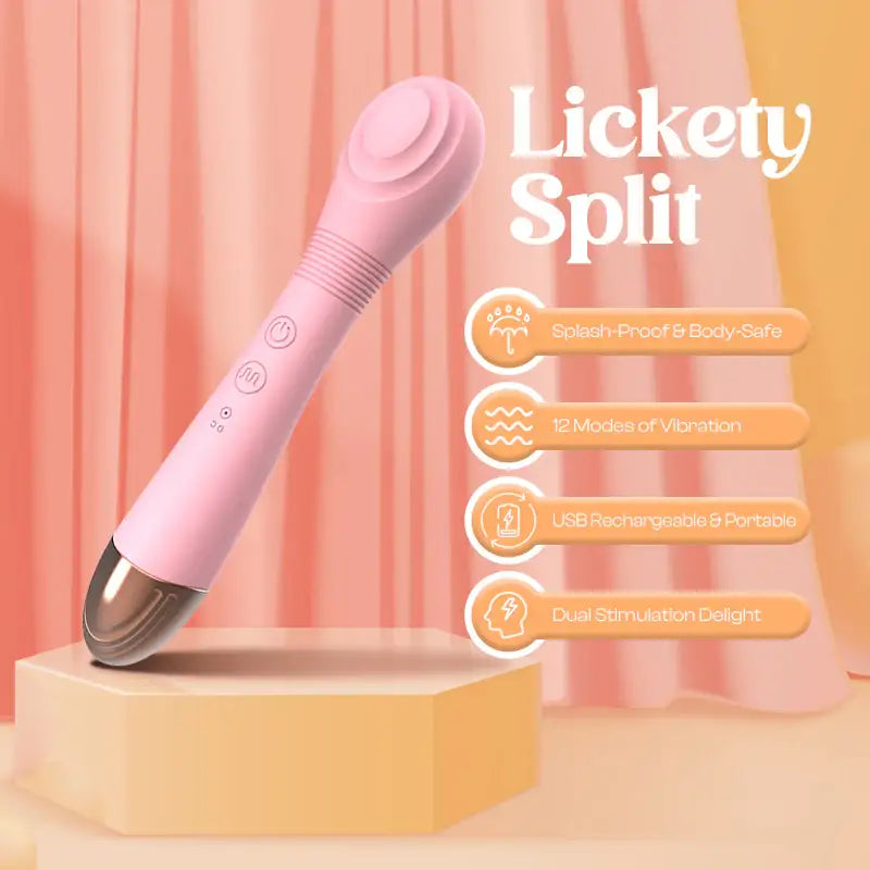 Lickety Split – Dual Stimulation AV Vibrator - Frisky Business Adult Sex Toys Shop