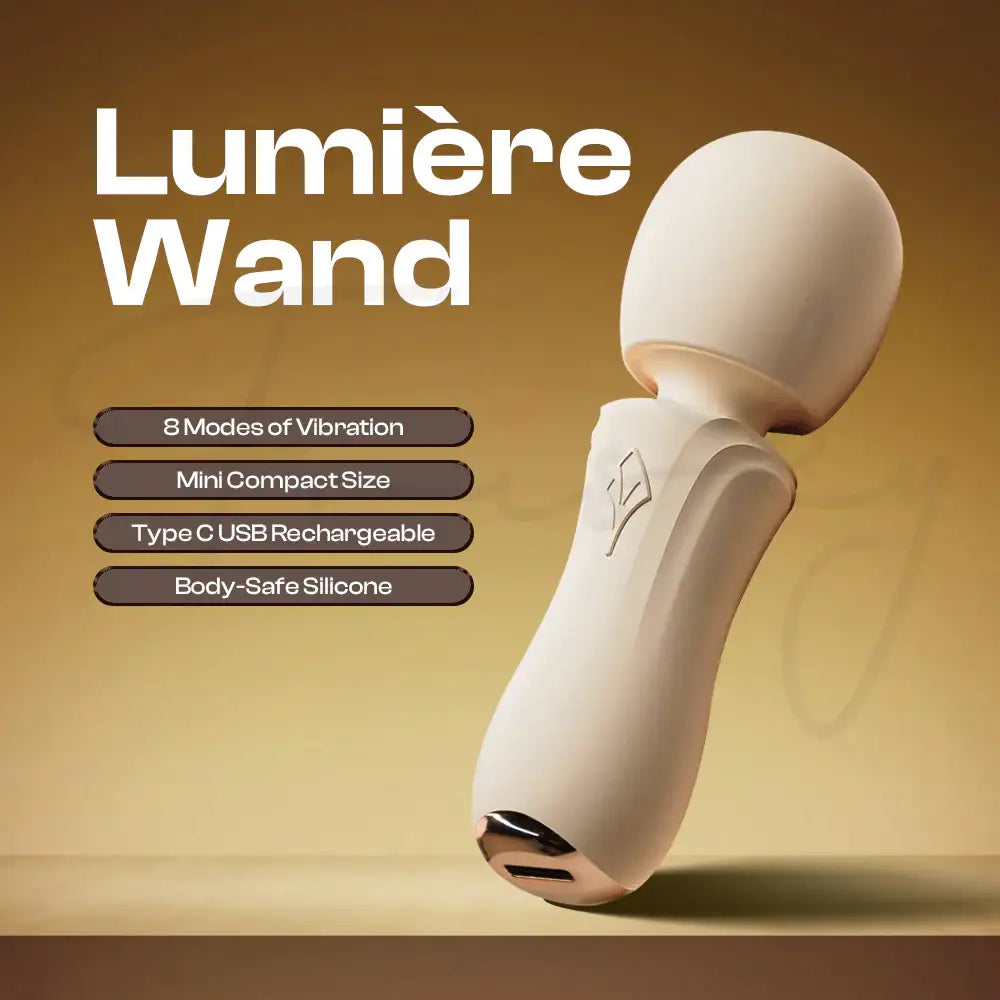 Lumière Wand – Powerful Mini AV Wand Vibrator - Frisky Business Adult Sex Toys Shop