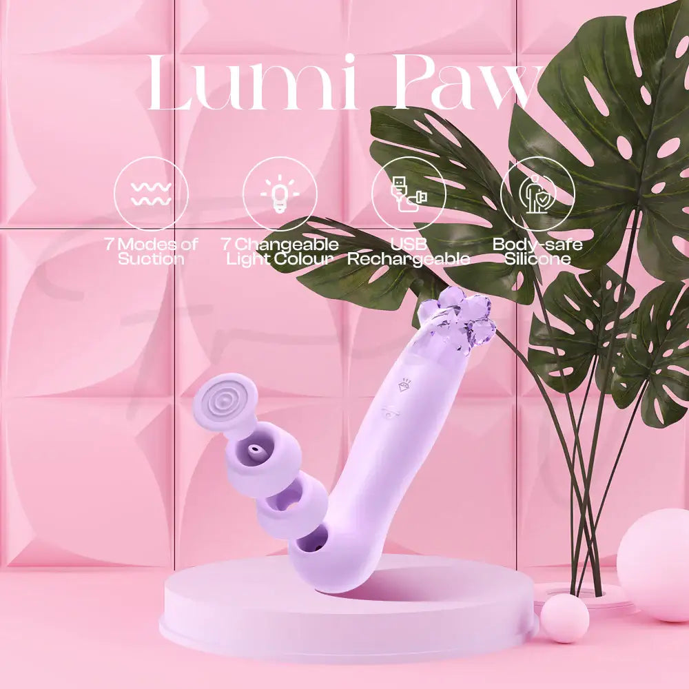 LumiPaw – Suction Vibrator With Ambience Light - Frisky Business Adult Sex Toys Shop