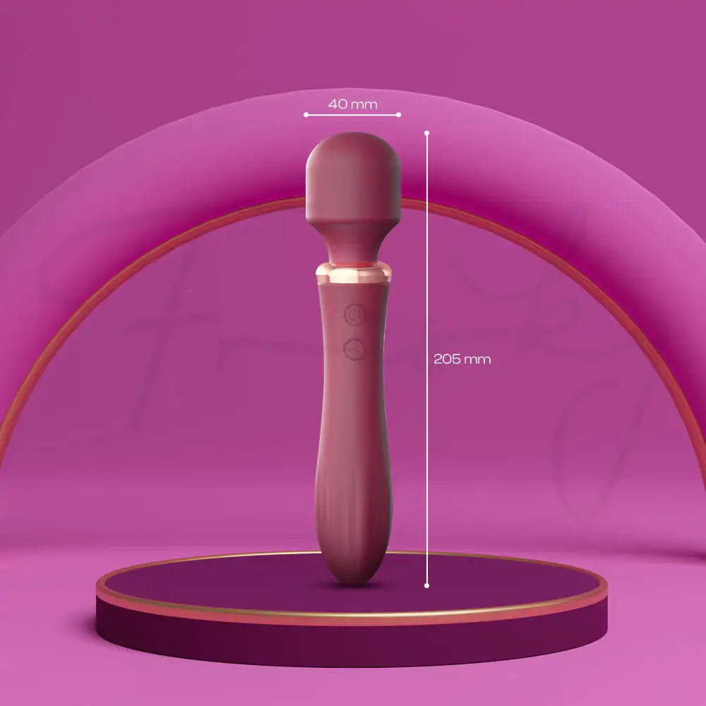 LustraWand - Love God Dual Head AV Wand Vibrator, Adult Female Rechargeable Sex Toys - Frisky Business Adult Sex Toys Shop