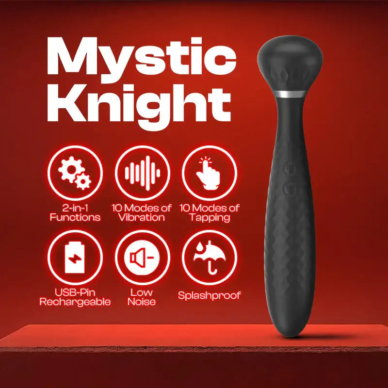Mystic Knight – Tapping Wand Vibrator - Frisky Business Adult Sex Toys Shop