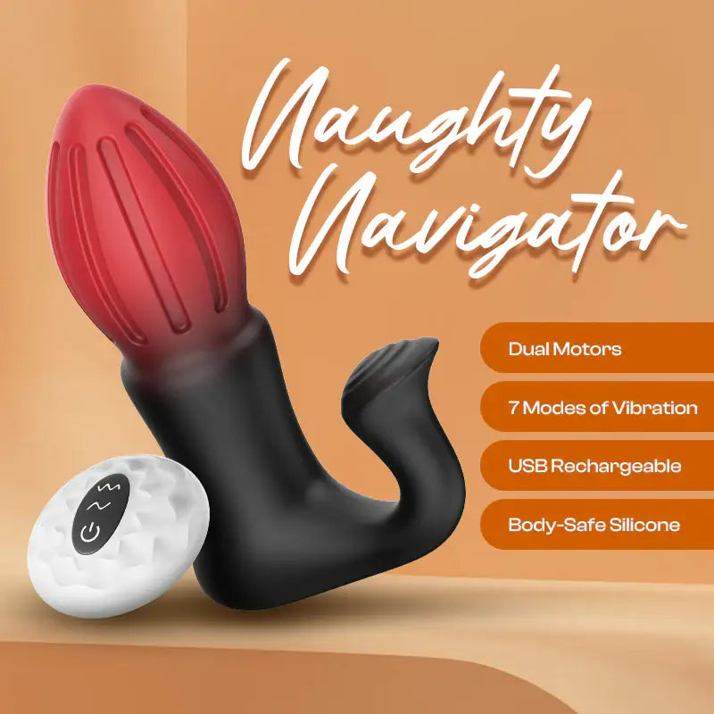 Naughty Navigator – Vibrating Anal Plug With Remote Control - Frisky Business Adult Sex Toys Shop