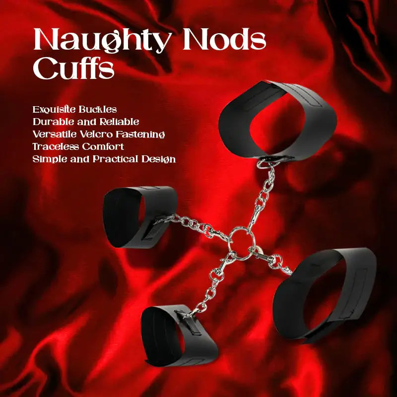 Naughty Nods Cuffs – Bed Bondage Handcuff Set - Frisky Business Adult Sex Toys Shop