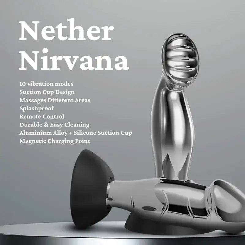Nether Nirvana-Vibrating Metal Butt Plug - Frisky Business Adult Sex Toys Shop