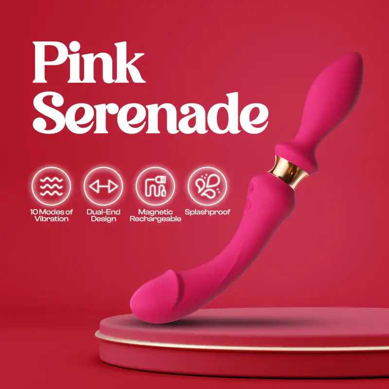 Pink Serenade - Dual-end Female G-Spot Vibrator - Frisky Business Adult Sex Toys Shop