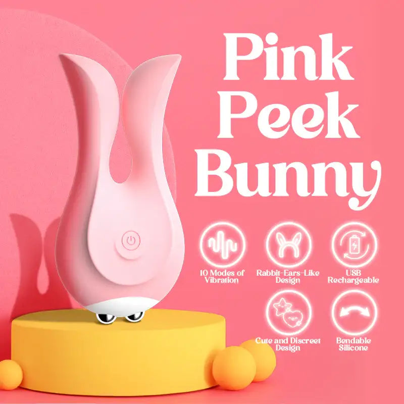 Pink’Peek Bunny – Dual Vibrator - Frisky Business Adult Sex Toys Shop