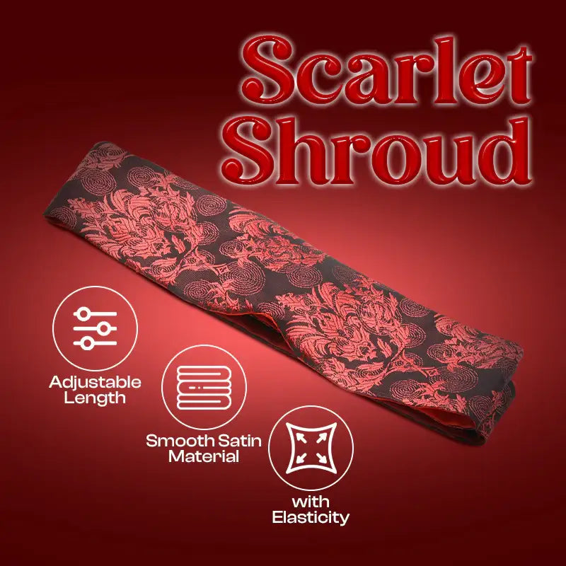 Scarlet Shroud - Satin Blindfold - Frisky Business Adult Sex Toys Shop