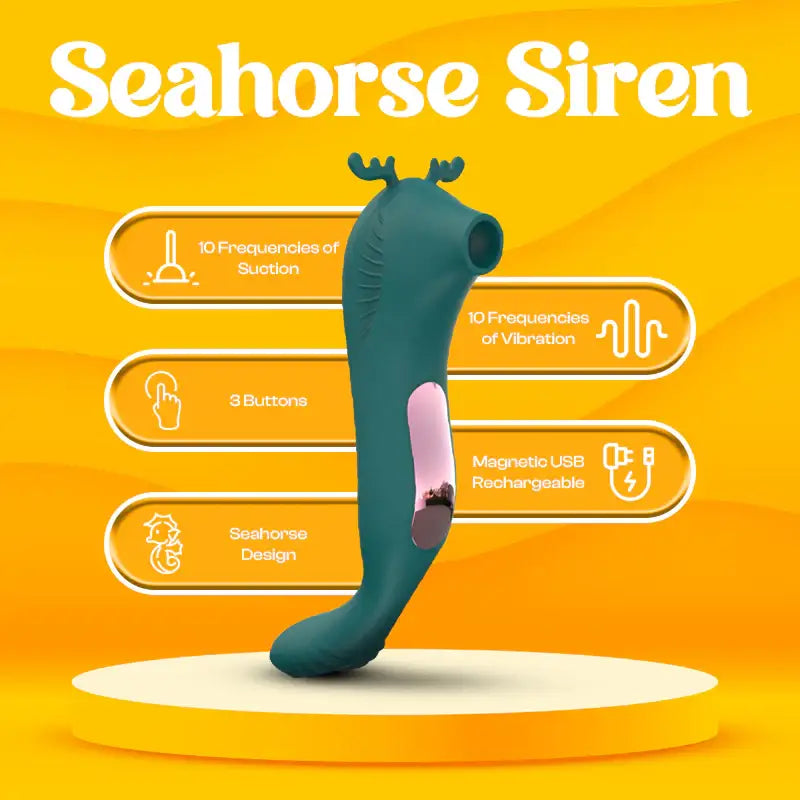Seahorse Siren - Oral Suction Stimulator - Frisky Business Adult Sex Toys Shop