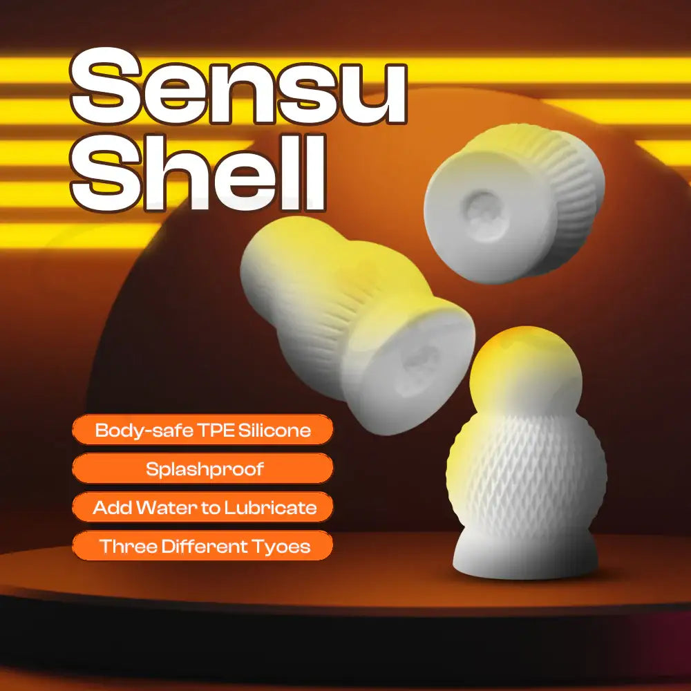 Sensu Shell – Adult Male Sex Toys, Self-Lubricate Men Masturbator - Frisky Business Adult Sex Toys Shop