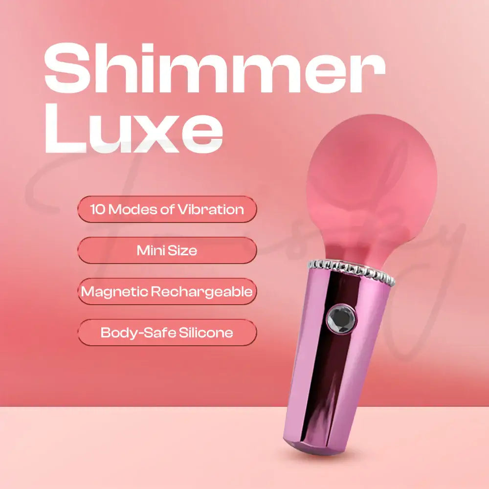 Shimmer Luxe - Female Mini AV Diamond Vibrator - Frisky Business Adult Sex Toys Shop