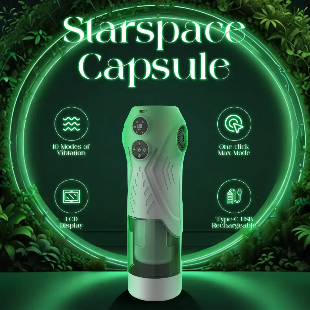 Starspace Capsule – Automatic Thrusting Masturbator - Frisky Business Adult Sex Toys Shop