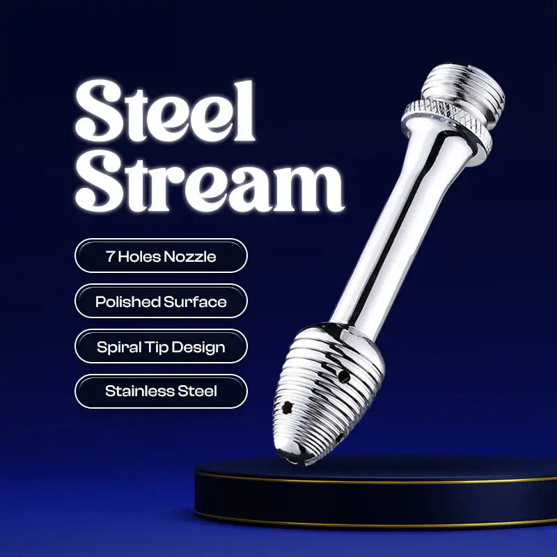 Steel Stream - Stainless Steel Enema Nozzle - Frisky Business Adult Sex Toys Shop